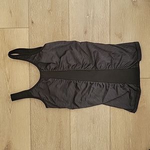 Womens' Lole Gray UPF 50 Moisture Wicking Antibacterial Workout Tank Top Size S